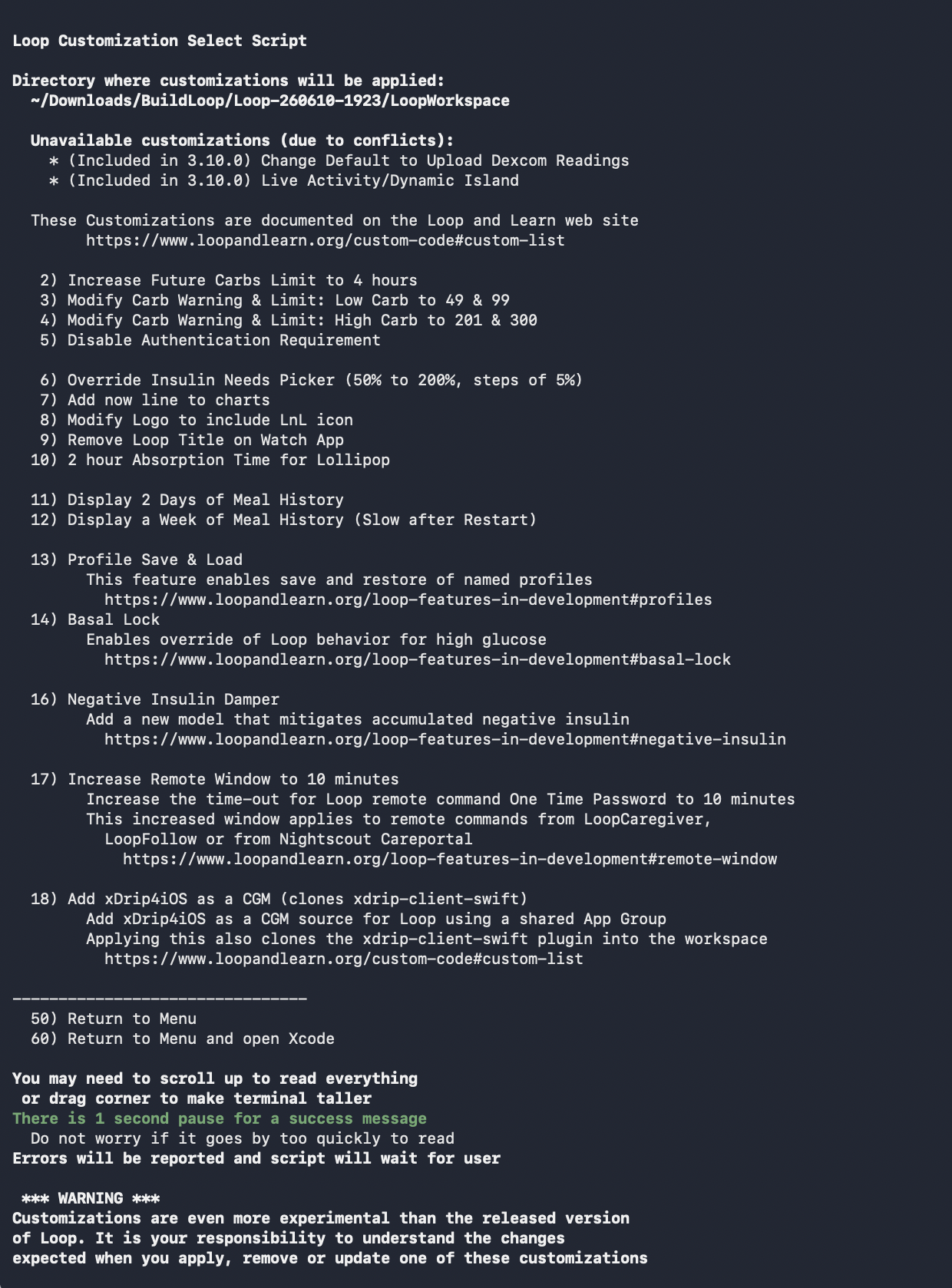 Build Select Loop 3.4<br />
